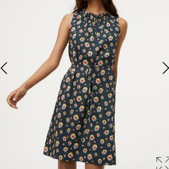 LOFT Dresses & Skirts - Loft Sleeveless Floral Midi Dress